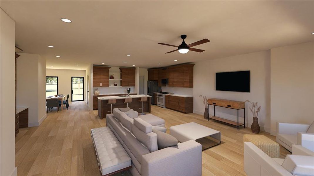Furnished interior view inside a new home in , Rockwall (Image 6).