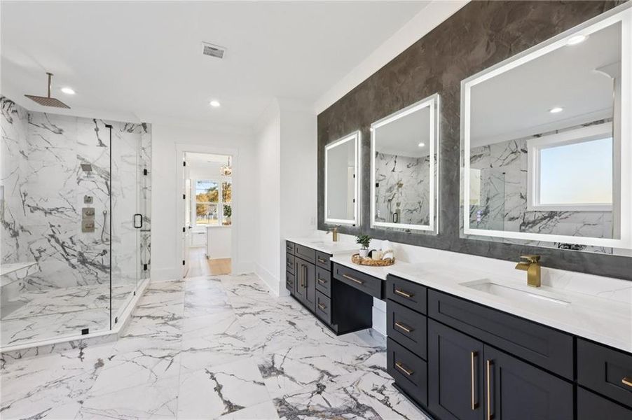 Furnished interior view inside a new home in , Buford (Image 7).