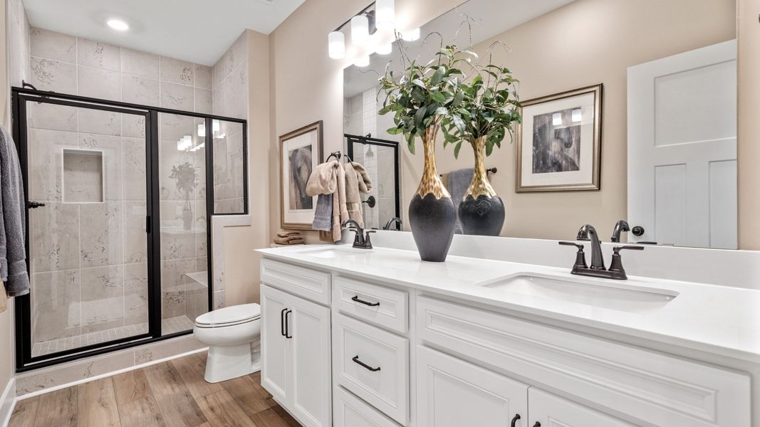 Representative furnished interior of a home built from the Finley by DRB Homes in Foxbank, Gray Court (Image 24).