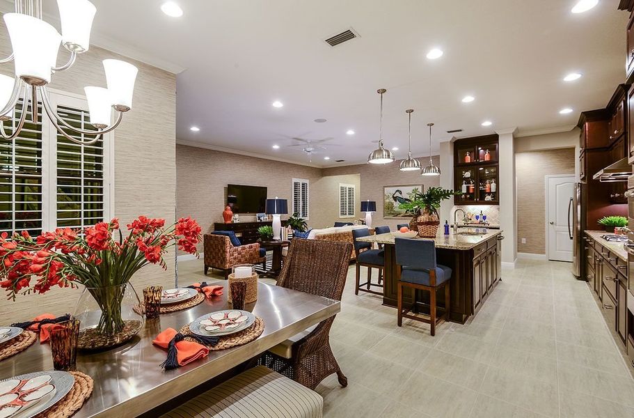 Furnished interior view inside a new home in Verandah, Fort Myers (Image 7).