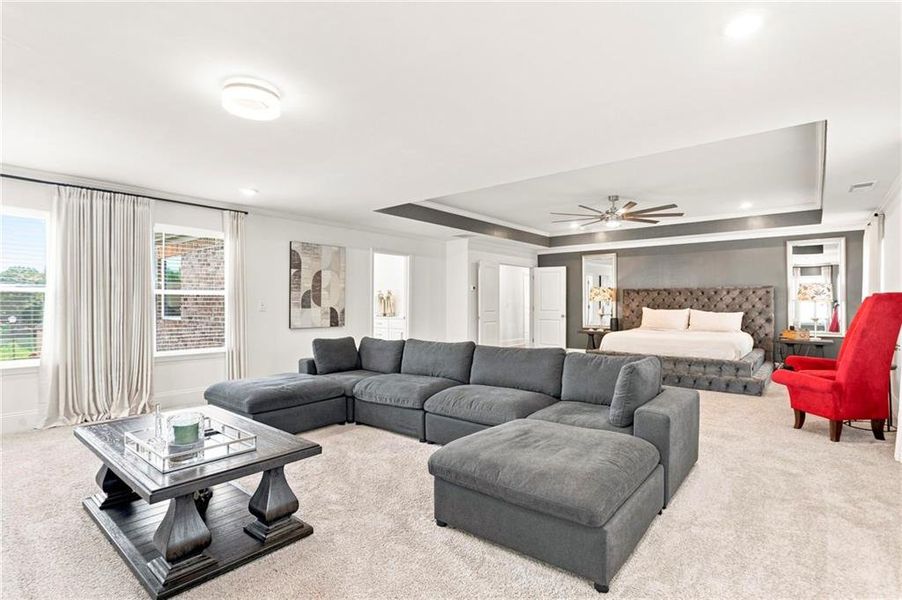 Furnished interior view inside a new home in , Conyers (Image 22).