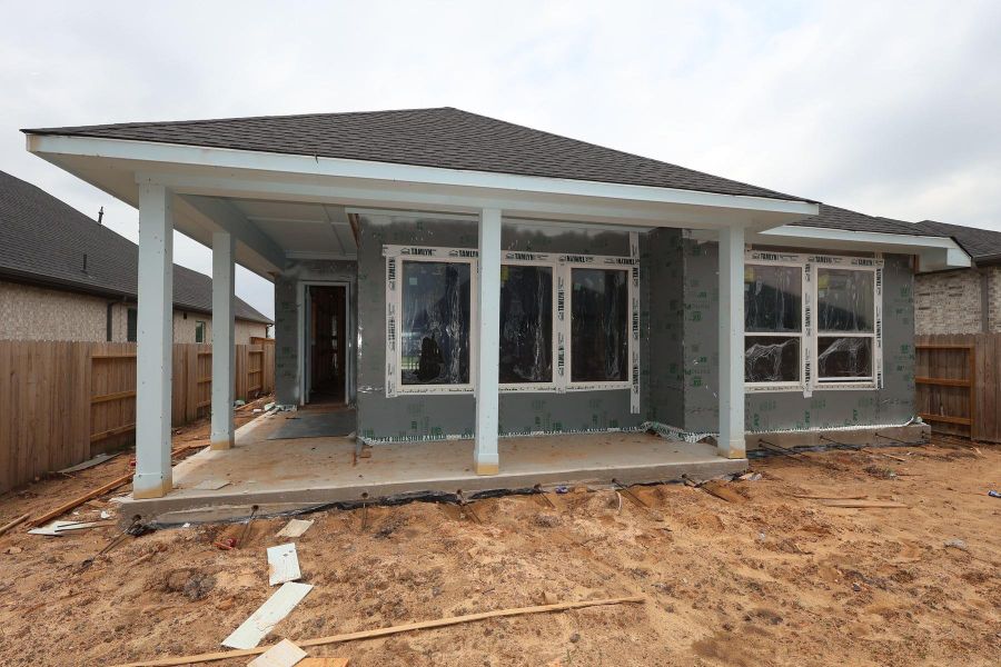 In-progress construction of a new home in Brookewater - Terrace Collection, Rosenberg, TX (Image 9). In-progress construction of a new home in Brookewater - Terrace Collection, Rosenberg, TX (Image 9).