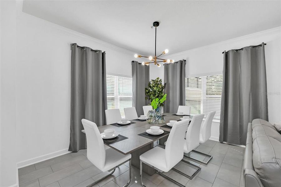 Furnished interior view inside a new home in , Kissimmee (Image 21).