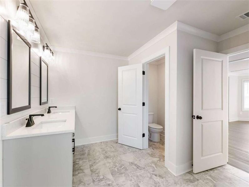 Furnished interior view inside a new home in , Buford (Image 9).