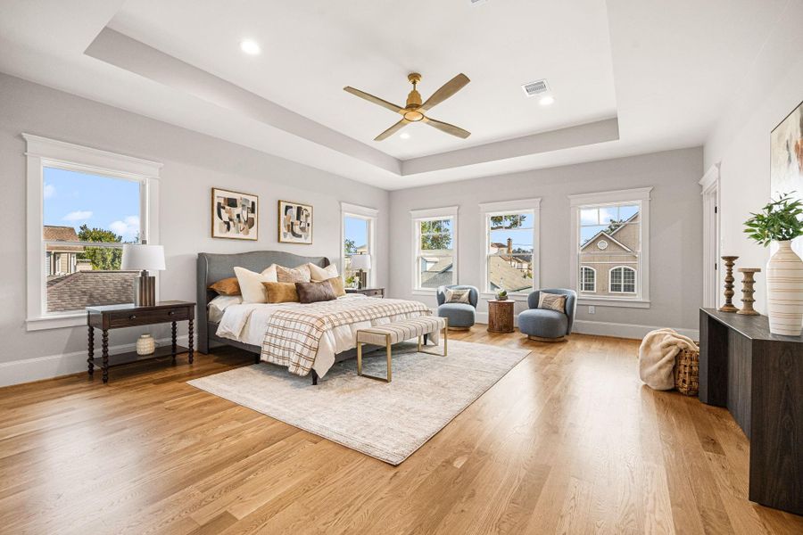 Spacious primary bedroom. Spacious primary bedroom.