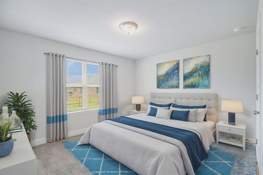 Furnished interior view inside a new home in Bayou Bend Estates, Dickinson (Image 8). Furnished interior view inside a new home in Bayou Bend Estates, Dickinson (Image 8).