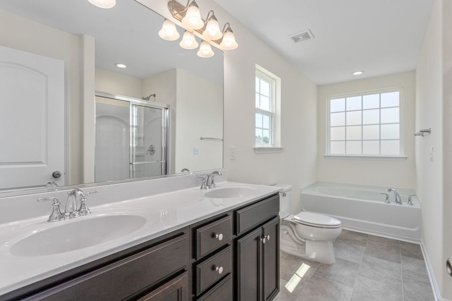 Representative furnished interior of a home built from the Dayton by Keystone Homes NC in The Wilcox, Greensboro (Image 20).