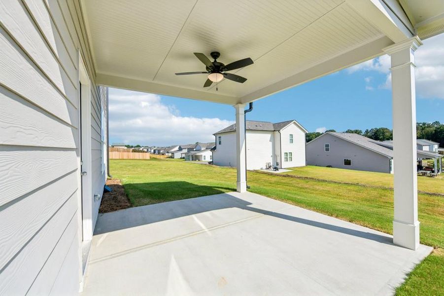 Exterior details and patio area of a home in Sutton’s Landing, Statham (Image 4).