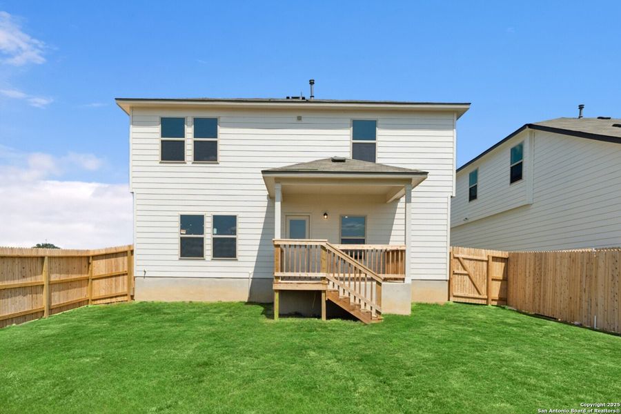 Front exterior of a new home in Mesquite Ridge, San Antonio, TX, highlighting curb appeal (Image 1). Front exterior of a new home in Mesquite Ridge, San Antonio, TX, highlighting curb appeal (Image 1).