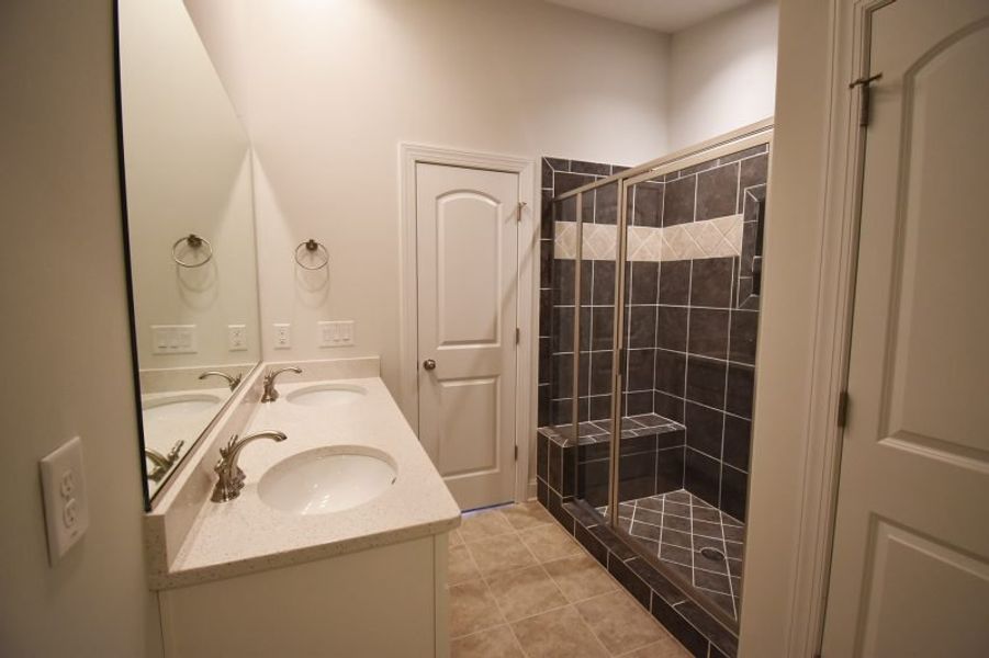 Representative furnished interior of a home built from the Cayman X by Keystone Homes NC in Trellises, High Point (Image 38).