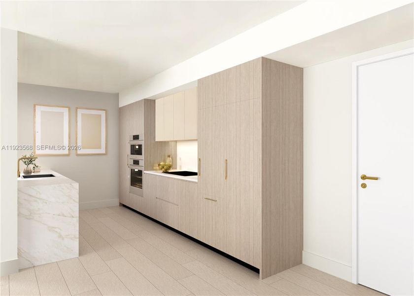 Furnished interior view inside a new home in , Hallandale Beach (Image 5).