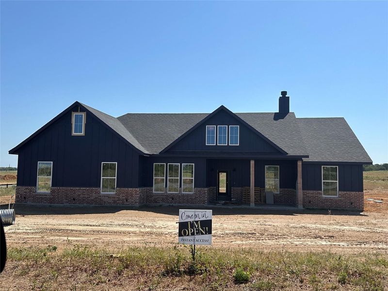 Representative exterior photo of a completed home built from the Lakeshore by Zeal Home Builders in Horizon Meadow Estates, Paradise, TX (Image 32). Representative exterior photo of a completed home built from the Lakeshore by Zeal Home Builders in Horizon Meadow Estates, Paradise, TX (Image 32).