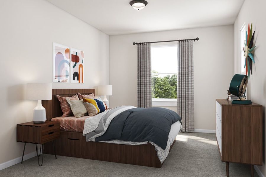 Furnished interior view inside a new home in Capitol Collection at Lariat, Liberty Hill (Image 26).