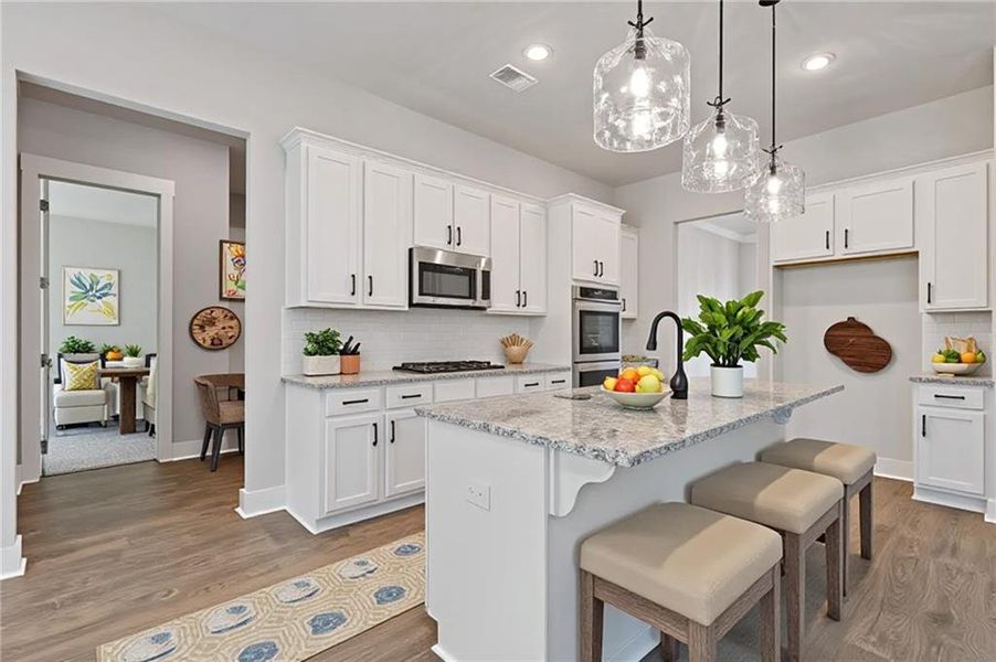 Furnished interior view inside a new home in Traditions of Braselton, Jefferson (Image 4).
