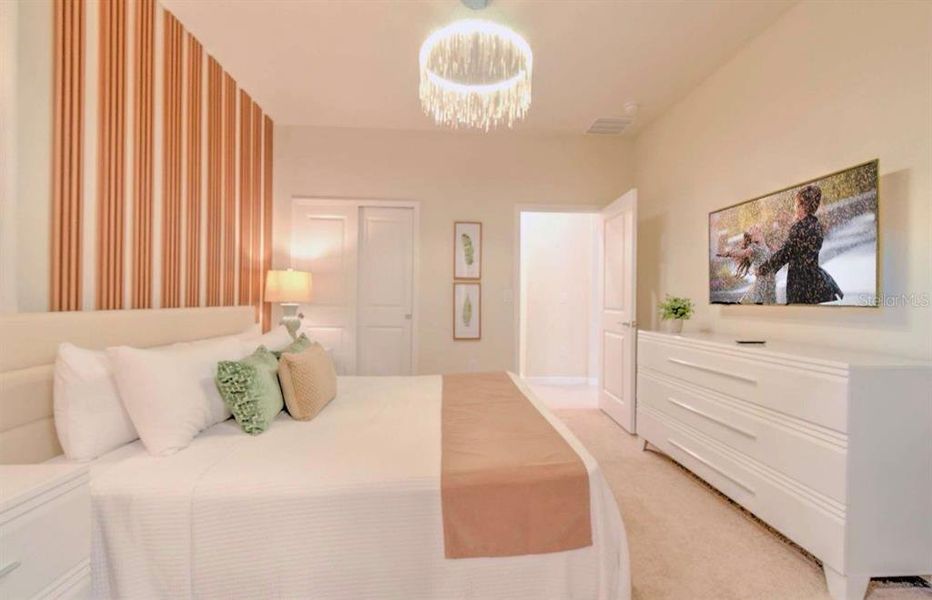 Furnished interior view inside a new home in , Clermont (Image 15).