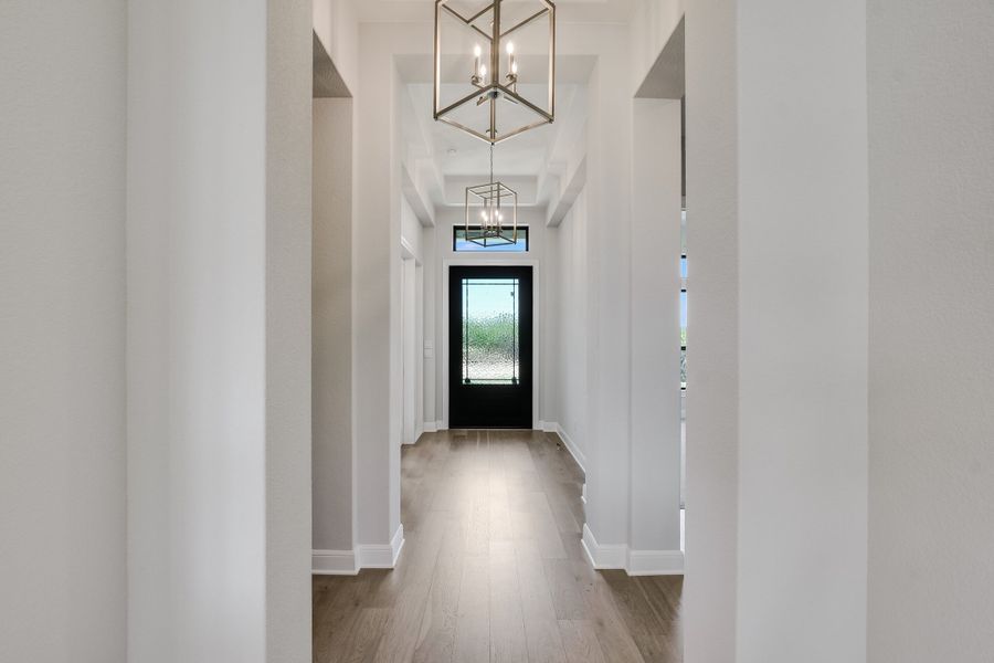 Representative unfurnished interior of a home built from the San Simeon I by Giddens Homes in Clearwater Ranch, Liberty Hill (Image 493).