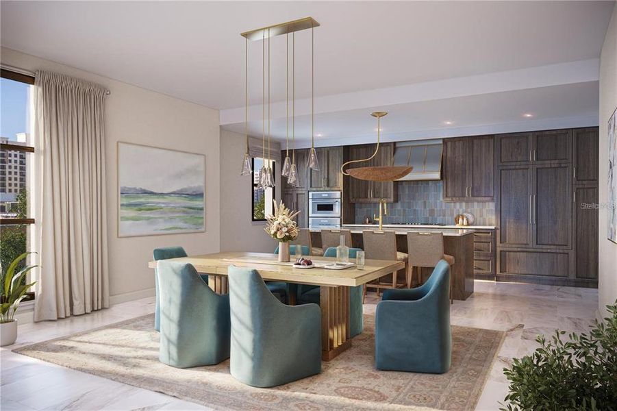 Furnished interior view inside a new home in , St. Petersburg (Image 7).