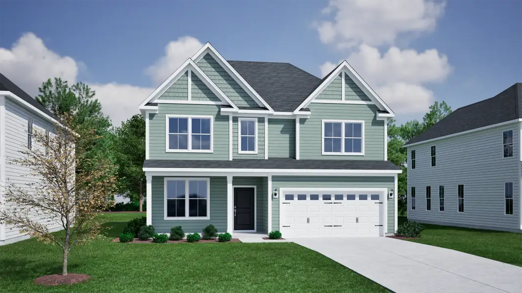 Representative exterior photo of a completed home built from the Mulberry - Vanguard Collection by Mungo Homes in Meadow Valley, High Point, NC (Image 13).