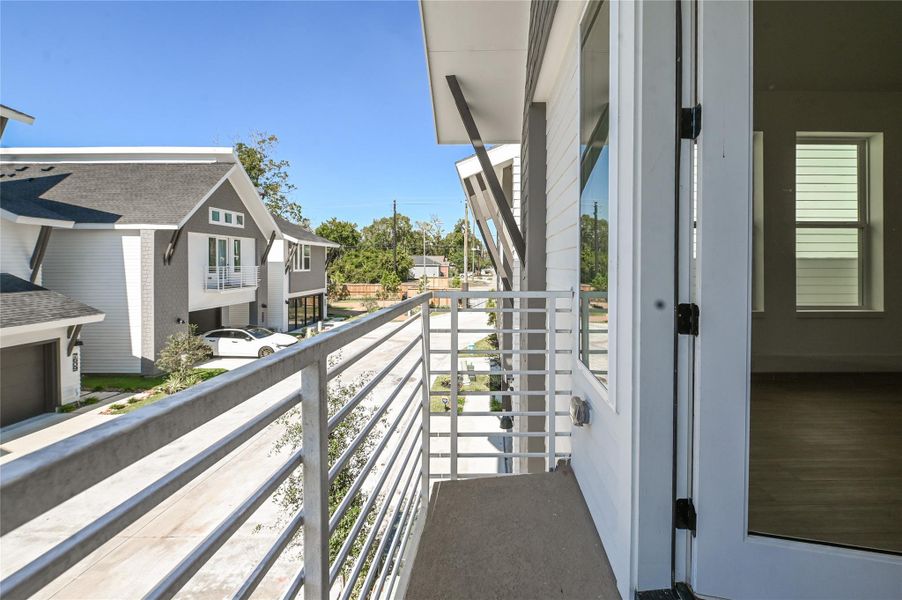 Exterior details and patio area of a home in , Houston (Image 3).