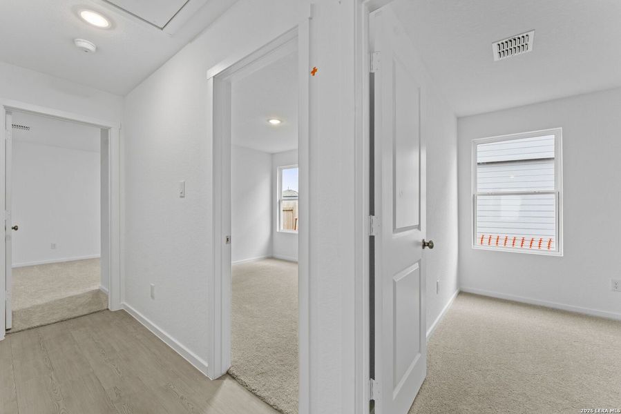 Spacious, unfurnished interior of a new home in Randolph Crossing: Cottage Collection, Converse (Image 12). Spacious, unfurnished interior of a new home in Randolph Crossing: Cottage Collection, Converse (Image 12).