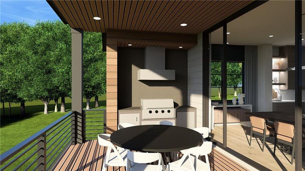 Exterior details and patio area of a home in , Dahlonega (Image 2).