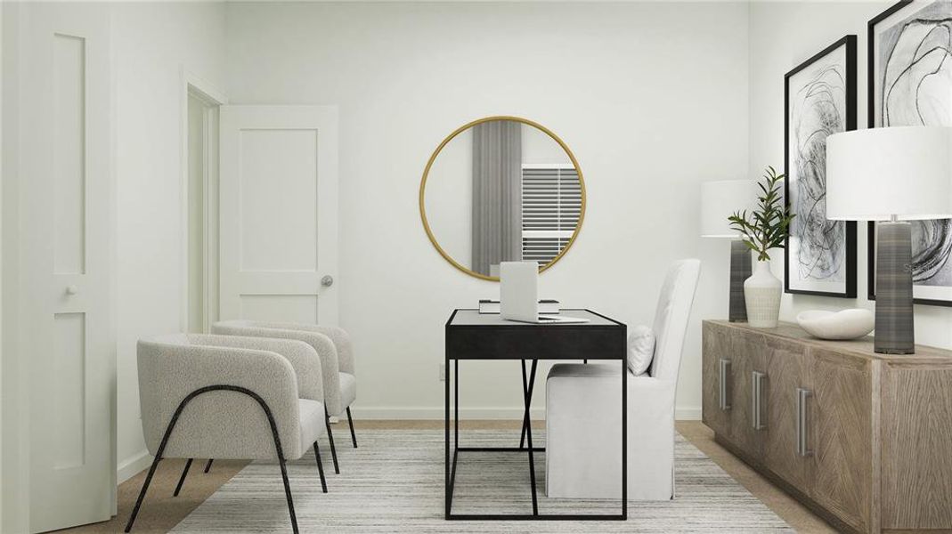 Furnished interior view inside a new home in Trailhead Landing: Trailhead Landing 60s, Alachua (Image 8).