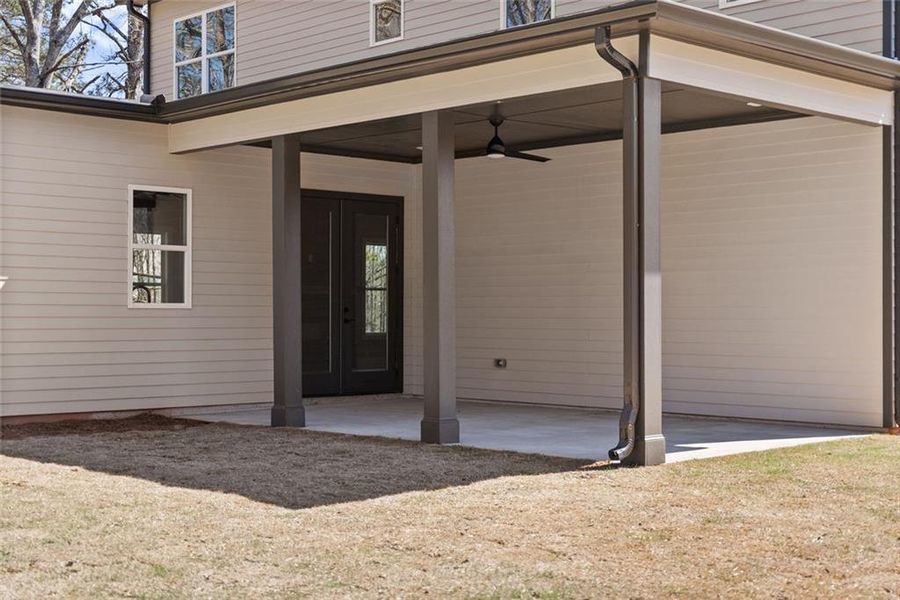 Exterior details and patio area of a home in , Murrayville (Image 4). Exterior details and patio area of a home in , Murrayville (Image 4).