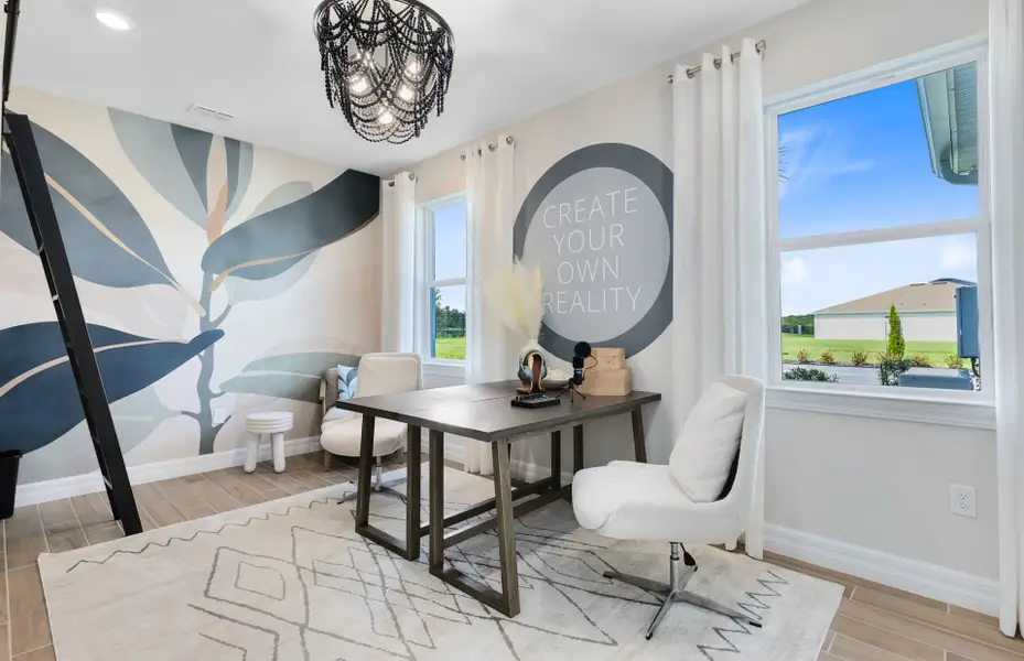 Furnished interior view inside a new home in Parkview Reserve, Orlando (Image 6).