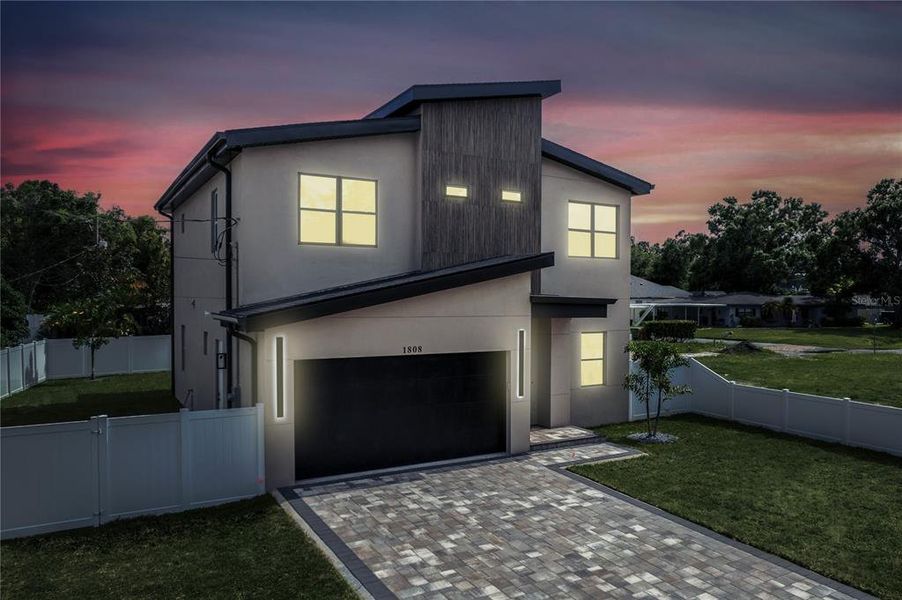 Front exterior of a new home in , Tampa, FL, highlighting curb appeal (Image 38).