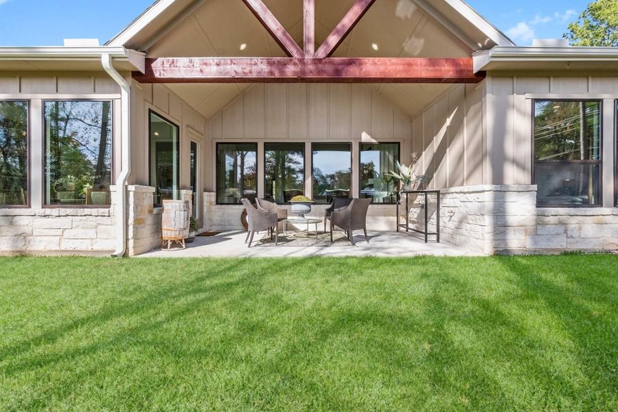 Representation  of covered patio of floor plan