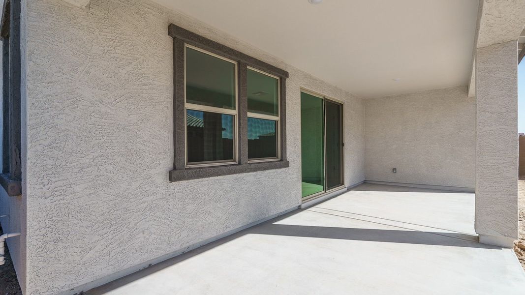 Exterior details and patio area of a home in The Grove at El Cidro, Goodyear (Image 22).