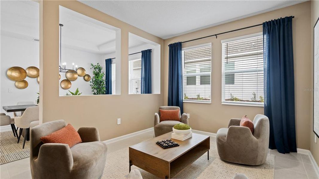 Furnished interior view inside a new home in Bridgewalk, St. Cloud (Image 8). Furnished interior view inside a new home in Bridgewalk, St. Cloud (Image 8).