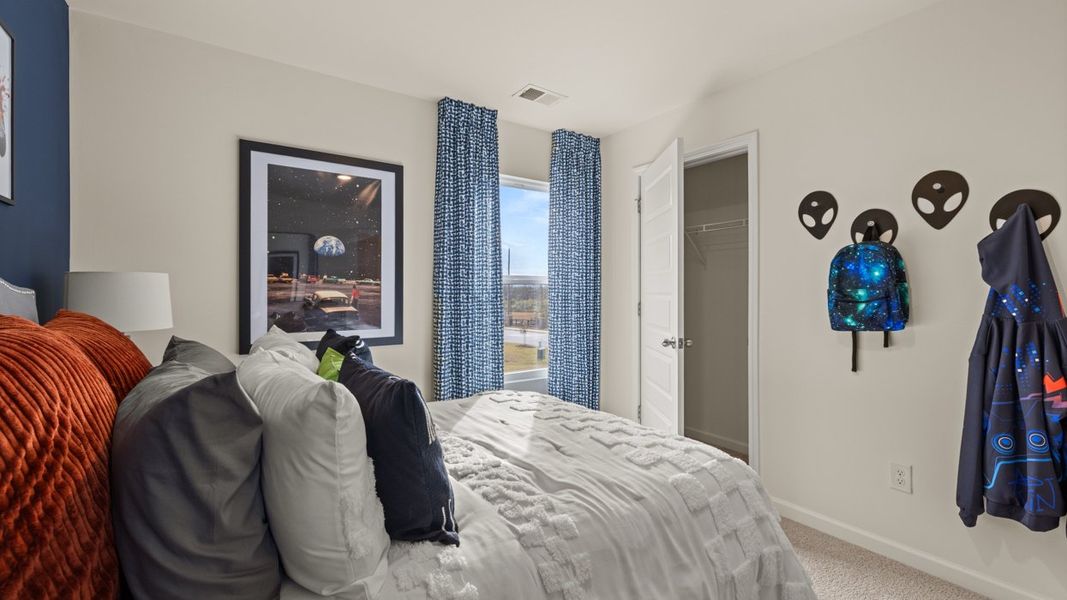 Representative furnished interior of a home built from the Hamlin by D.R. Horton in Oakchase at Hampton, Hampton (Image 25).