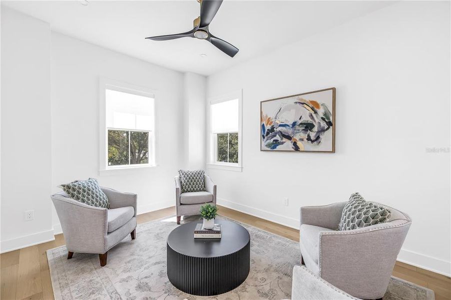 Furnished interior view inside a new home in , St. Petersburg (Image 10).