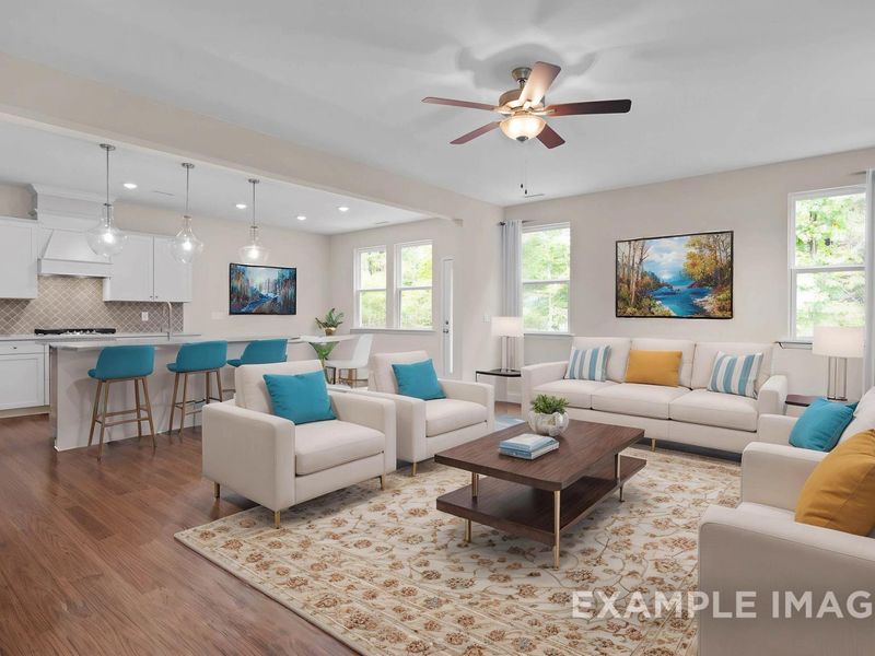 Representative furnished interior of a home built from the The Gavin A by Davidson Homes LLC in Gregory Village, Lillington (Image 10).