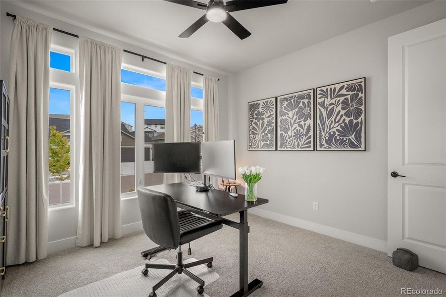 Furnished interior view inside a new home in , Colorado Springs (Image 26).