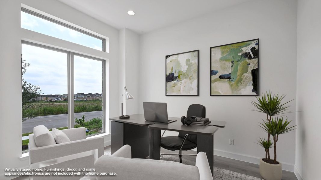 Furnished interior view inside a new home in Flora 50', Hutto (Image 9).