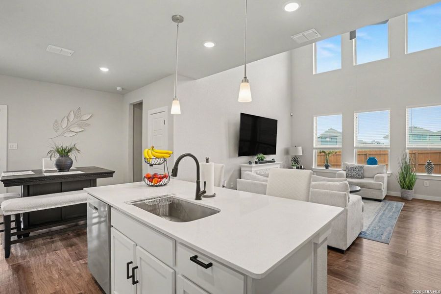 Furnished interior view inside a new home in , San Antonio (Image 18). Furnished interior view inside a new home in , San Antonio (Image 18).