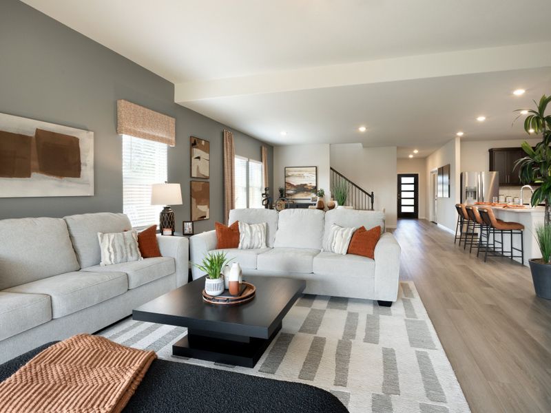 Furnished interior view inside a new home in Stonehaven, Combine (Image 6).