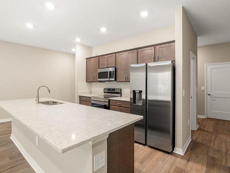 Move-in ready, open layout townhome for sale in St. Cloud, FL, with 3 bedrooms plus a loft!