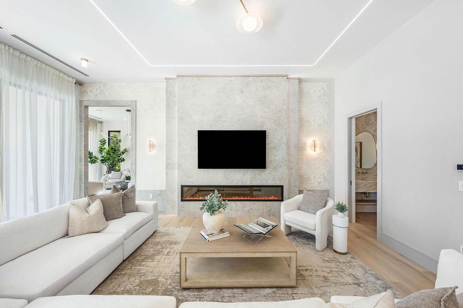 Furnished interior view inside a new home in , Boca Raton (Image 74).