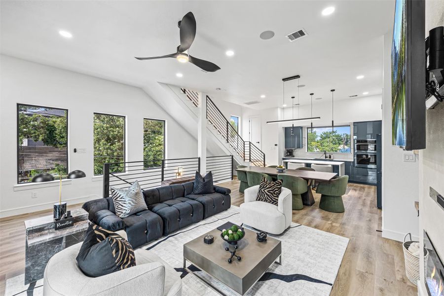Furnished interior view inside a new home in , Houston (Image 11).