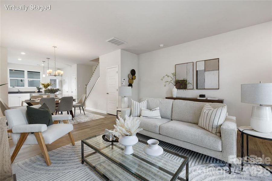 Furnished interior view inside a new home in Edgewood Preserve, Huntersville (Image 4).