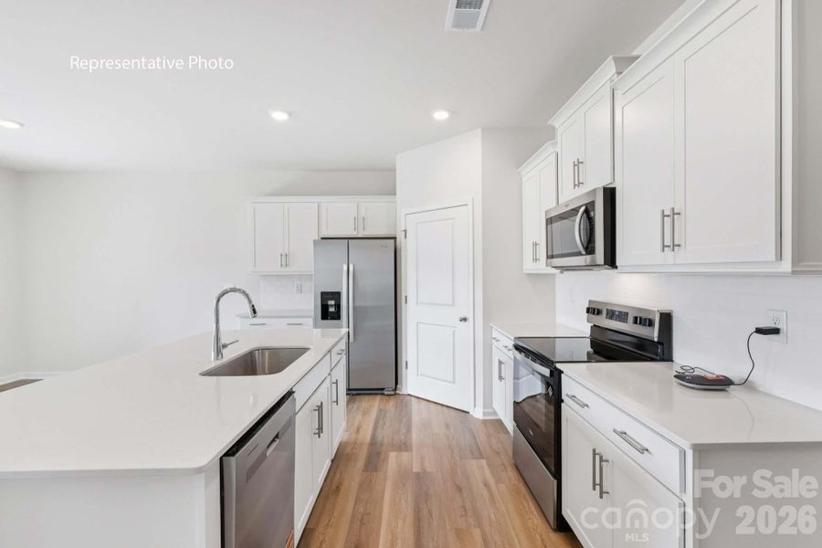 Furnished interior view inside a new home in Secrest Commons, Monroe (Image 9).