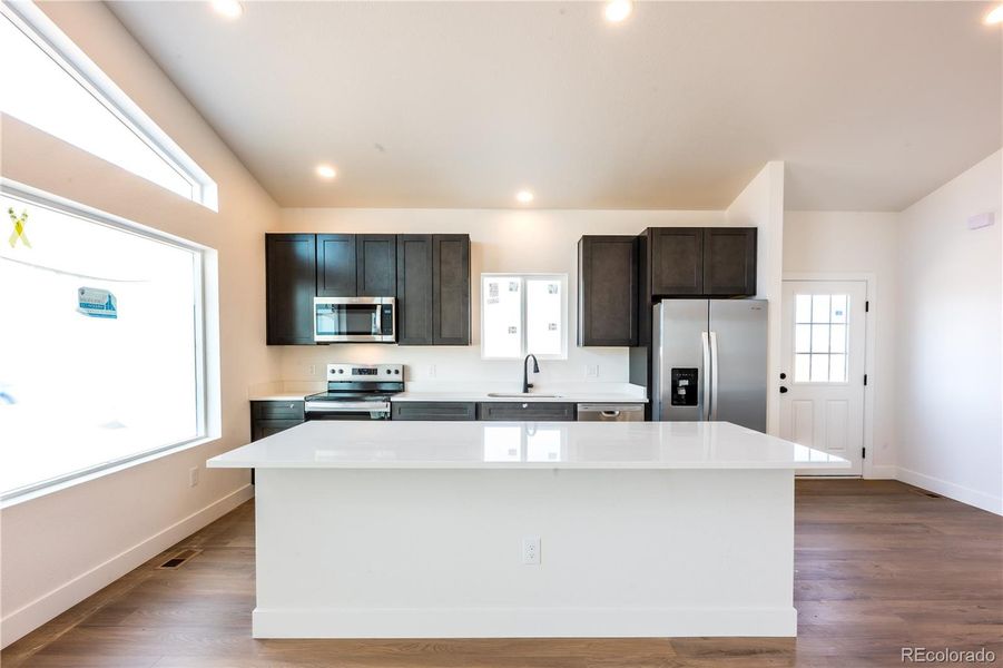 Furnished interior view inside a new home in , Colorado Springs (Image 9). Furnished interior view inside a new home in , Colorado Springs (Image 9).
