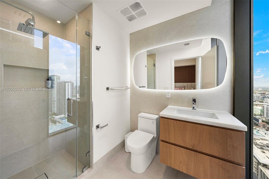 Furnished interior view inside a new home in , Miami (Image 36).