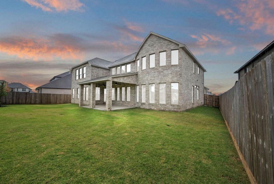 Exterior details and patio area of a home in Harvest Green, Richmond (Image 3).