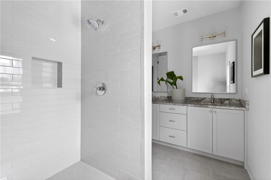 Furnished interior view inside a new home in Delmont, Atlanta (Image 11). Furnished interior view inside a new home in Delmont, Atlanta (Image 11).