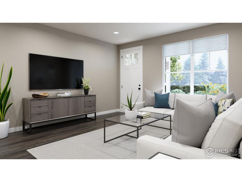 Furnished interior view inside a new home in Highlands at Fox Hill - Discovery, Longmont (Image 23).