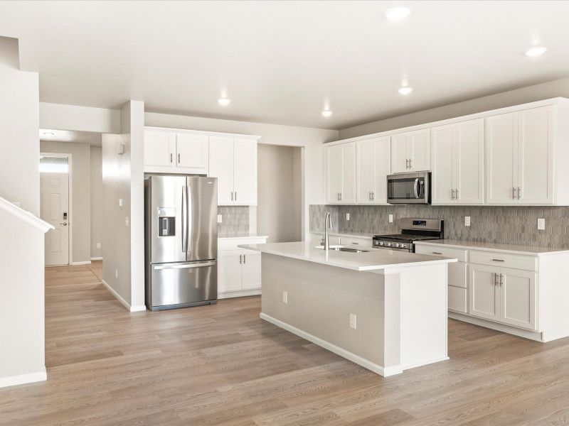 The Sylvan floorplan interior image taken at a Meritage Homes community in Aurora, CO.